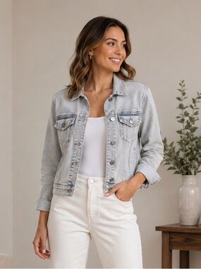 Kut from the Kloth Straight Denim Jacket |M|